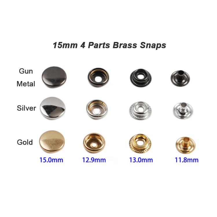 15mm Brass snap-1