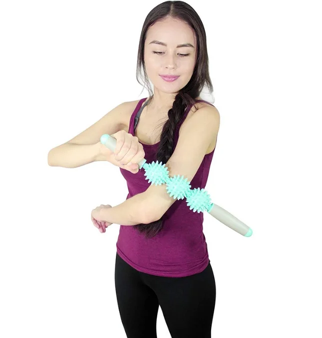 

Hedgehog Ball Relax Muscle Massage Roller Stick Yoga Stick Spiky Ball Massage Stick