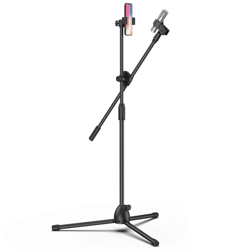 

Monopod Tripod Stand Cell Phone Holder And Microphone