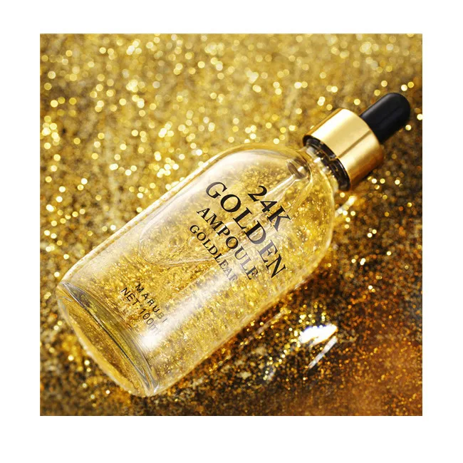 

Free Shipping 10pieces 24K Gold Serum 100ml Moisturizing repairing pulling and tightening facial essence