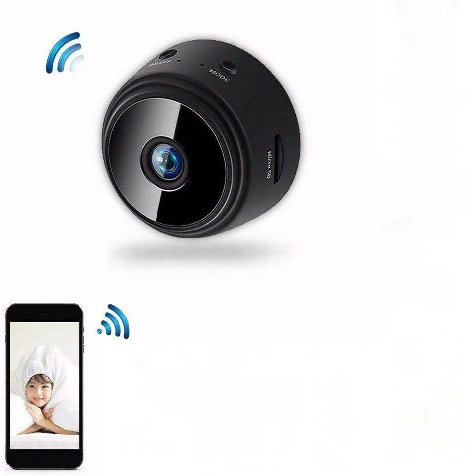 

Mini Camera Wireless WiFi Camera IP Home Security with Night Motion Activated Small Hidden Spy Camera