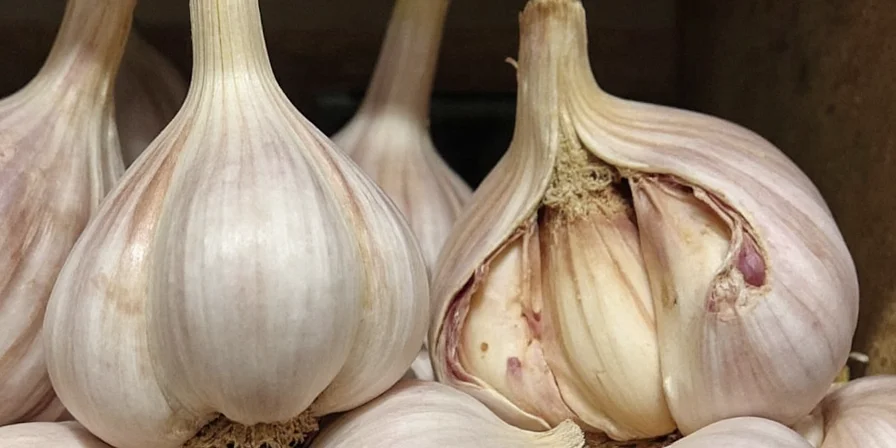 Cartoon image of a vampire avoiding garlic