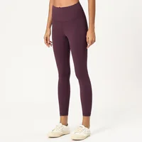 

Women's solid color inside pocket yoga pants workout spandex leggings