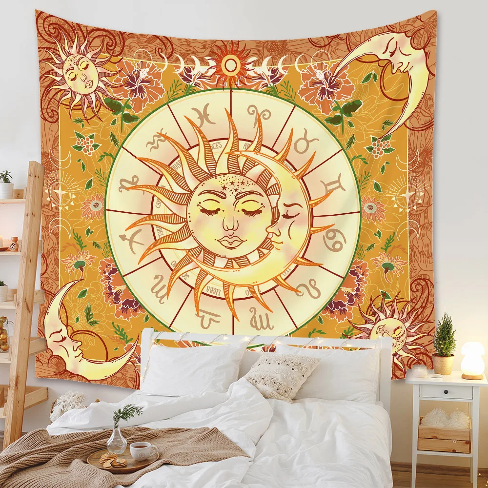 

Hot Sell Amazon Home Bohemian Tapestry Room Decoration Hanging Mandala Decorative Cloth Tapestry, Colorful