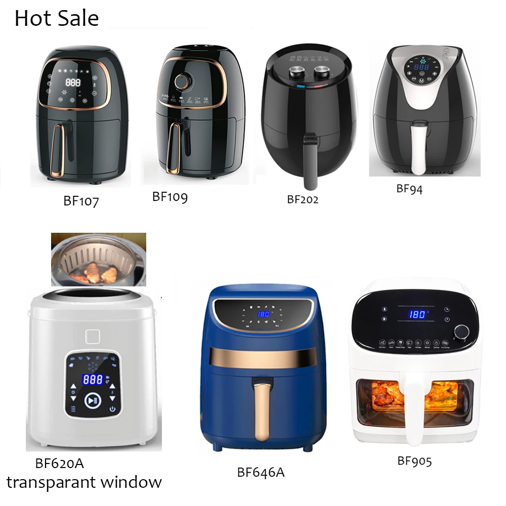 8 Liters Square Air Fryer Oven Electric Deep Fryers Household Without