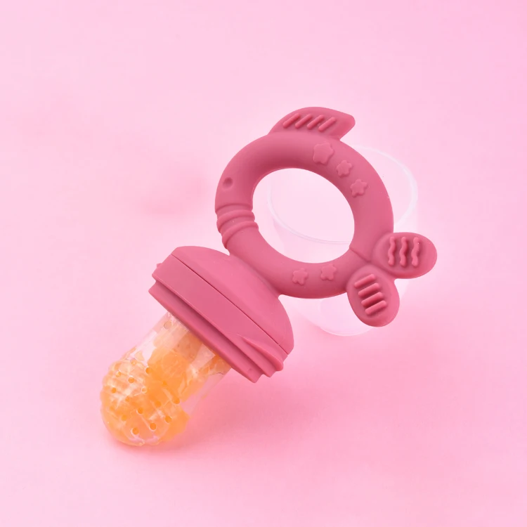 

Silicone Baby Pacifier Nibbler Baby Pacifier Feeder Kids Fruit Nipples Feeding Safe Infant Baby Supplies Kitchen Travel Natural