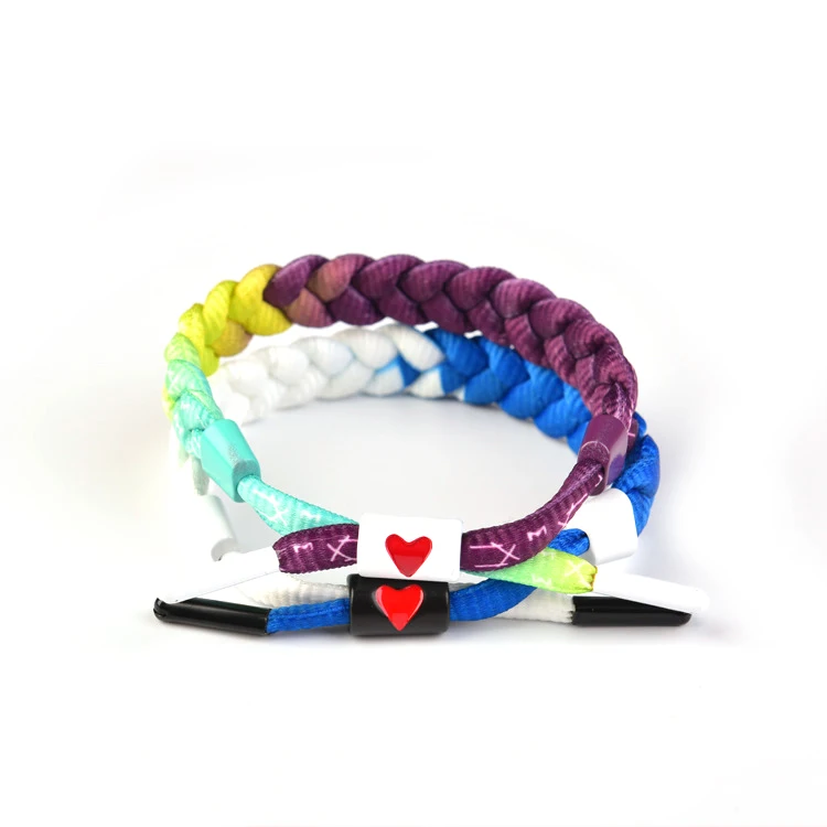 

Fashionable Woven Mosquito Repellent Wristband Colorful Braided Shoelace Bracelets
