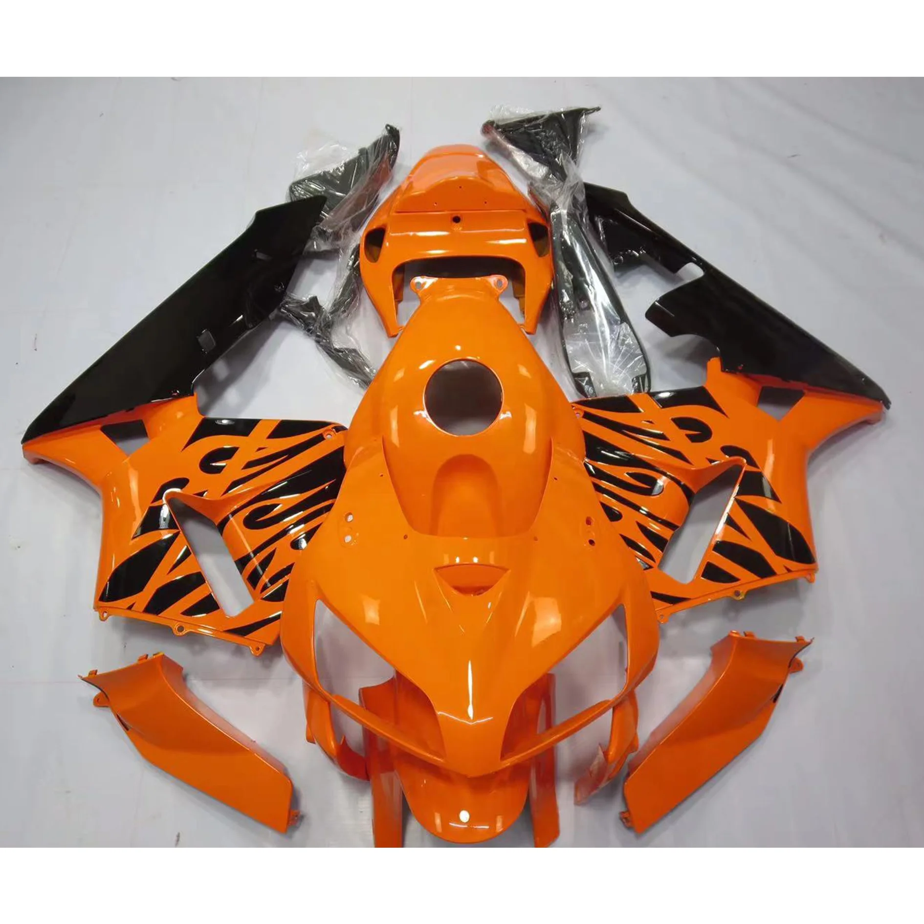 

2022 WHSC Orange Black Flame OEM Motorcycle Accessories For HONDA CBR600 RR 2005-2006 05 06 Motorcycle Body Systems Fairing Kits, Pictures shown