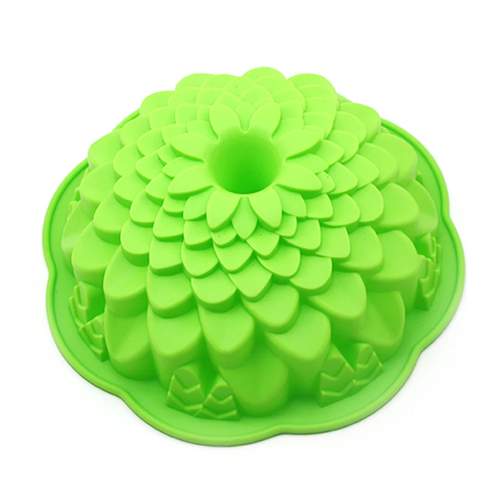 

Hot Sale Silicone Baking Tools Round Flowers Cake Mould High Temperature Resistance