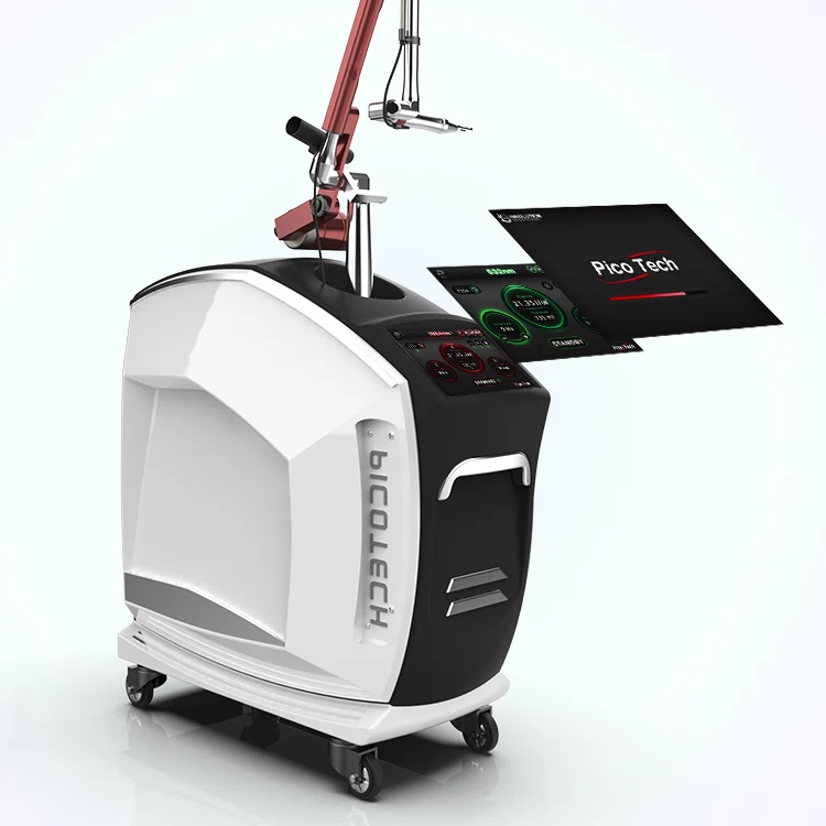 

newest picolaser carbon peeling treatment korea laser arm real 350ps pulse width laser super picosecond tattoo removal machine