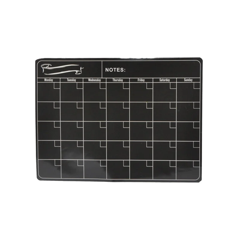 

Custom new design flat package soft magnet dry erase magnetic monthly refrigerator calendar planner