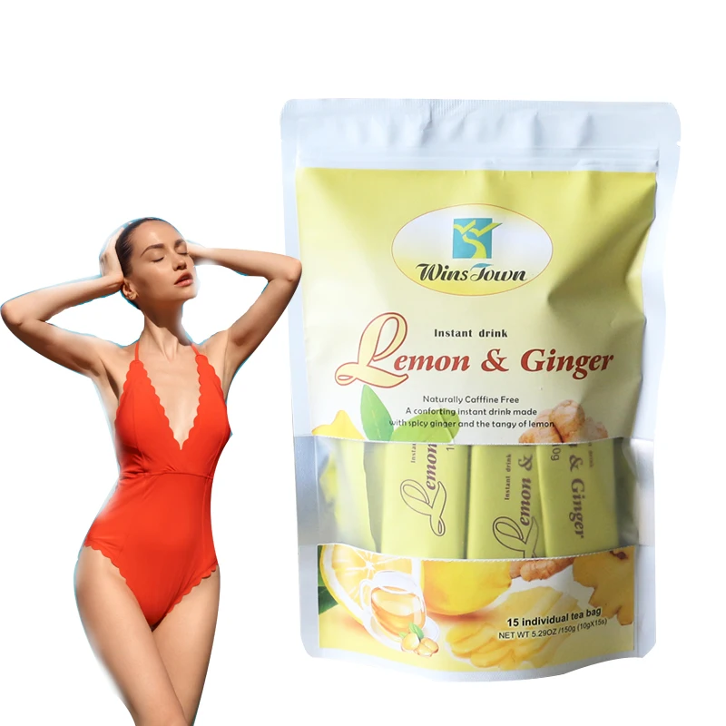 

Lemon Ginger Tea with honey Whitening beauty Soluble winstown Lemon Slimming Juice 2021 best slim products