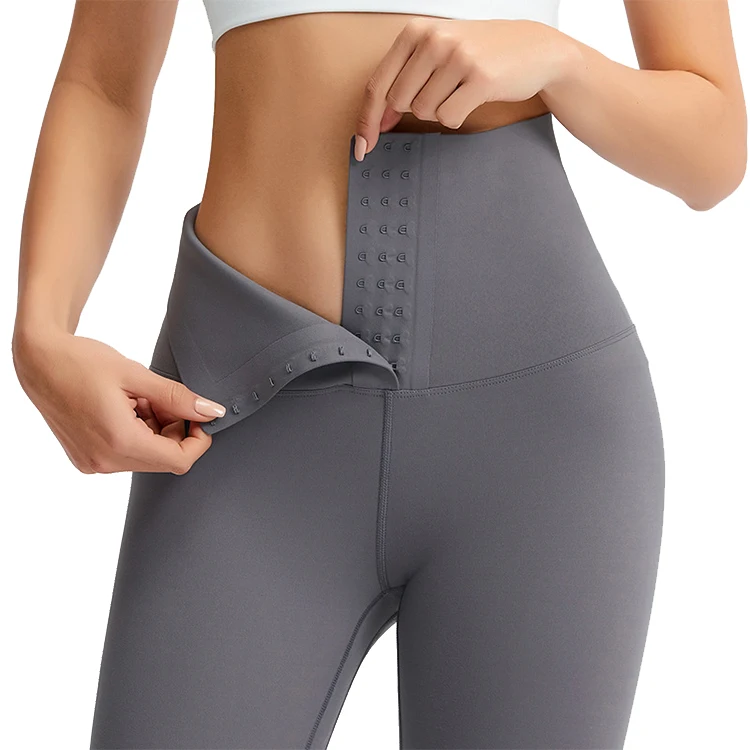 

Buckle Tight Yoga Pants High Waist Girls Nude Stretch Sexy Yoga Workout Tummy Control Legging