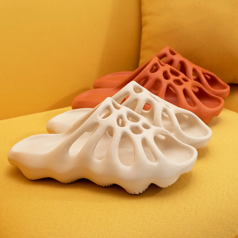 

Cut-out Womens Summer Slipper Home Indoor Shoes Eva Non-slip Beach Summer Sneakers For Men Bathroom Shoes Shower Sandals Summer