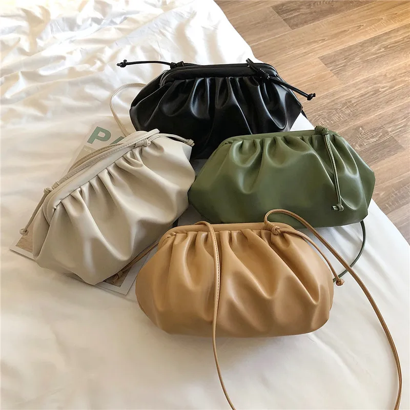 

2021 New Trendy Vegan Leather Ladies Shoulder Cloud Bag Party Hand Bag Single Crossbody Bag For Ladies