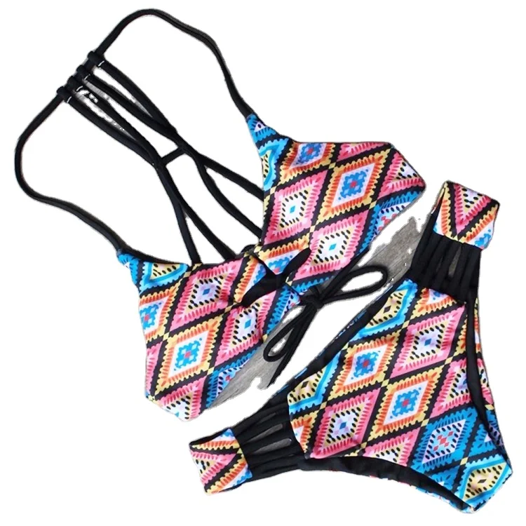 

Bikinis 2021 Retro Style Print Bikini Swimsuit Sexy Supplier Bikini In Fortress