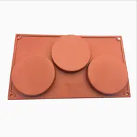 

3-Cavity Silicone Disc Mold for Cake, Pie, Custard, Tart and Resin Coaster, Soap, Resin and More