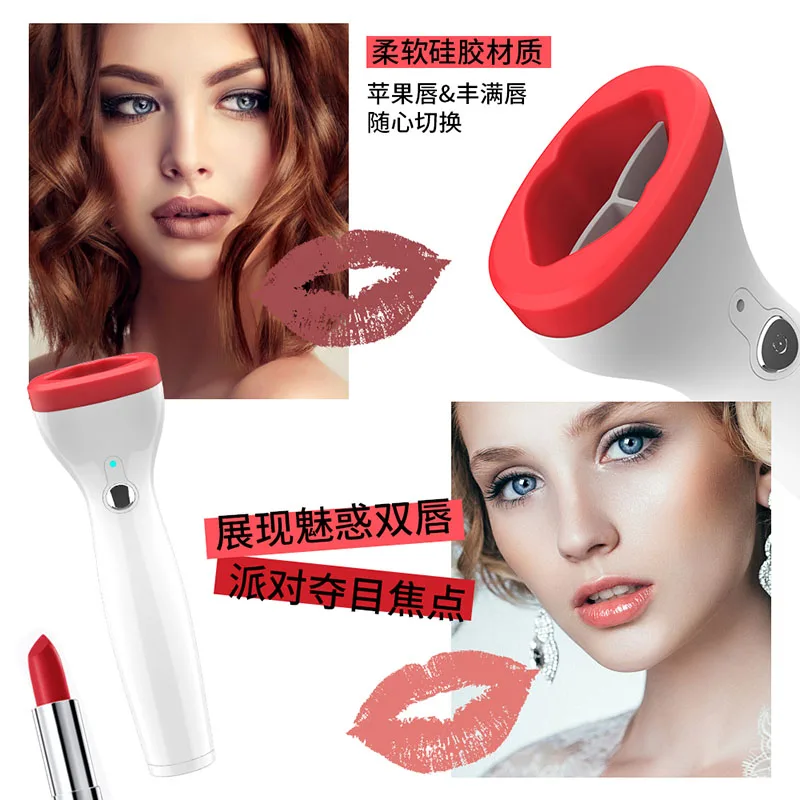

Private Label 3-Gear Safe Soft Silicone Lip Enhancer Pump Plumper, Natural Gloss Automatic Lip Plumper Device