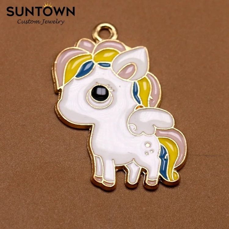 

Suntown Diy Cartoon Colored Unicorn Carp Couple Charm For Girls Unicorn Accessories Carp Accessories Enamel Charm Jewelry Making