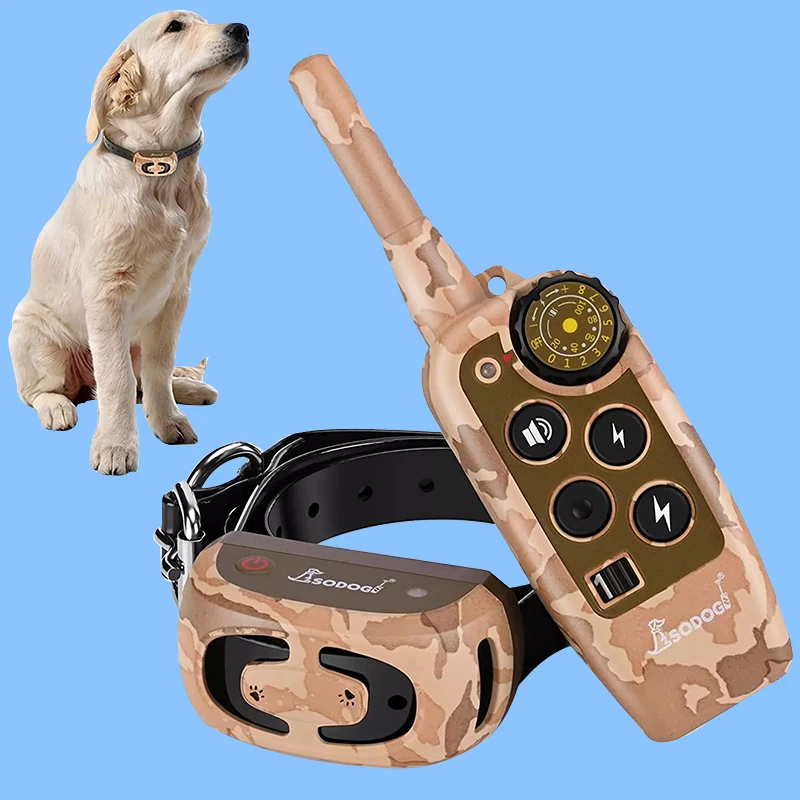 

Amazon Top dog ABS 800M IPX7 Electric Training Collar With Remote Bark Control Dog Shock Collars Dog Training Collar