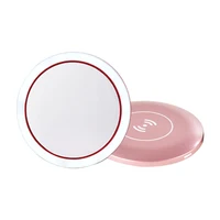 

Portable LED Lighted Mini Circular Compact Travel Sensing Lighting Cosmetic Mirror Wireless USB Charging makeup mirror