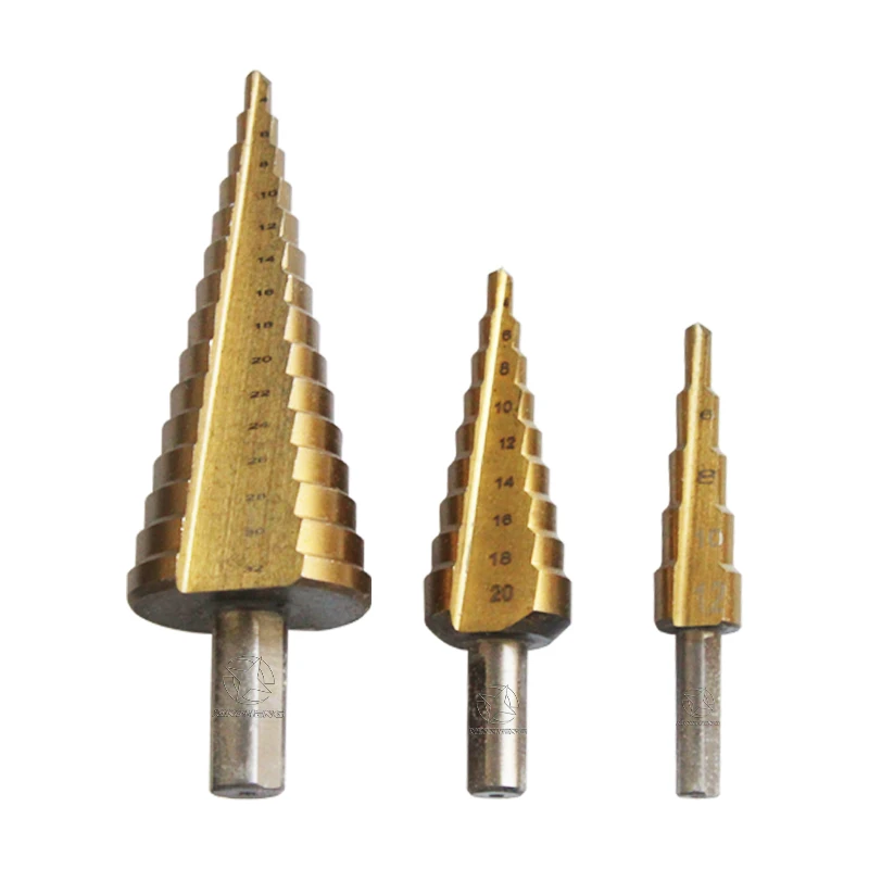 

HSS straight flute M35 step drill bit for metal