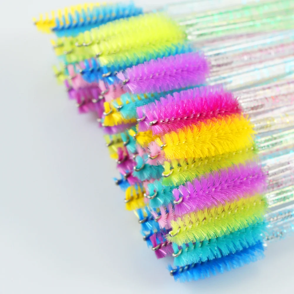

50Pcs Eyelash Brushes Disposable Mascara Wands Applicator Spoolers Eye Lashes Cosmetic Brush Makeup Tools