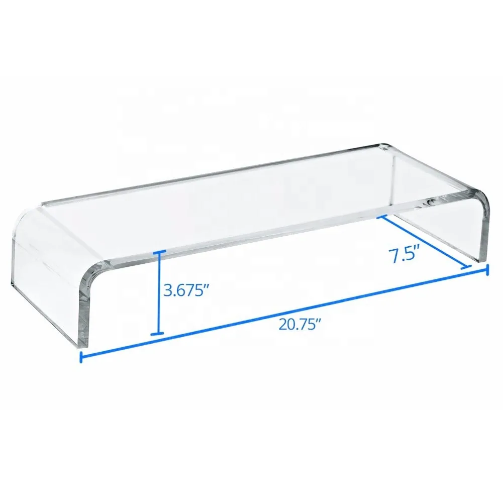 Clear Acrylic Monitor Stand Tv/monitor Platform Acrylic Computer Holder