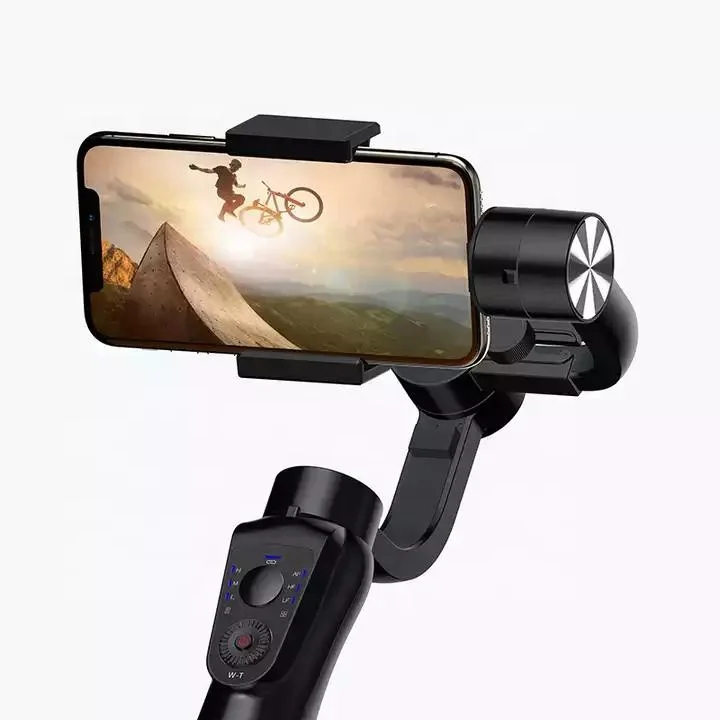 

3-Axis Gimbal Stabilizer With Powerbank Smooth Handheld Gimbal Stabilizer Mobile 3D Smart Stabilizer For iPhone, Black