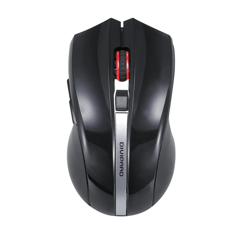 

Wireless Gaming Mouse Optical PC Laptop Computer Cordless Mouse 2.4G USB 2400DPI 4 Adjustment Levels with Customized Logo, Black blue red