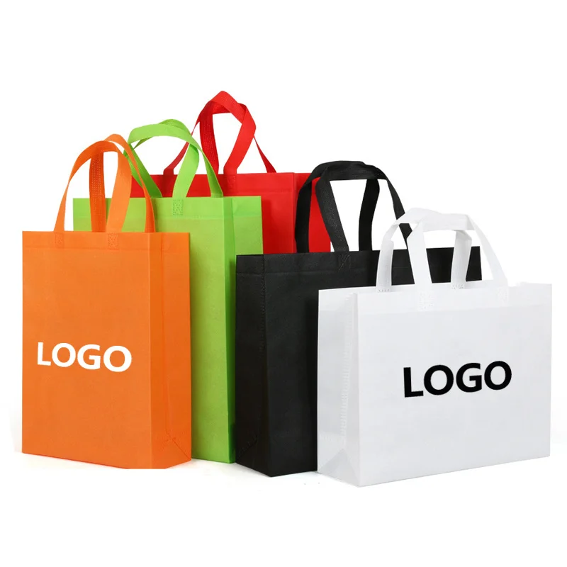 

Eco Friendly Reusable Grocery Recycled Ecobag Pp Nonwoven Bags Laminated Non Woven Fabric Carry Shopping Bag With Custom Logo, Blue/red/black/white/green/yellow/customized color