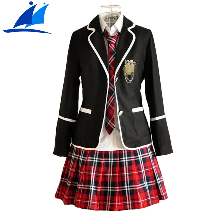 

Customized design British student long-sleeved school uniform Japanese school uniform