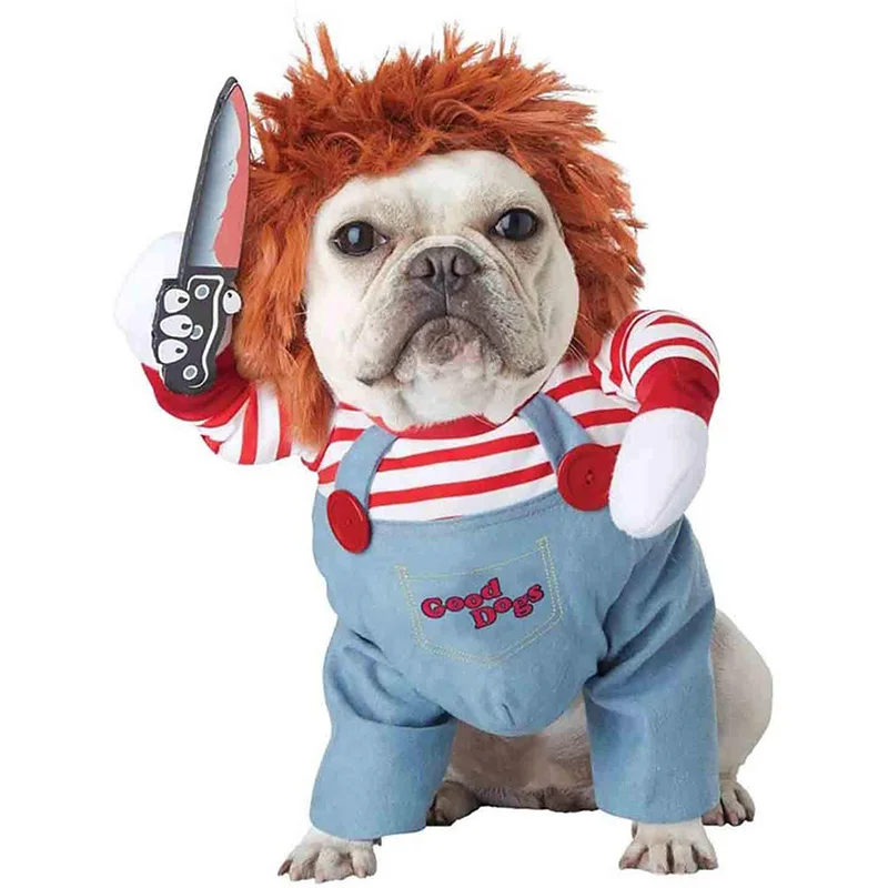 

Manufacturer custom made 2020 new small big large chucky funny pet clothes Halloween dog costume