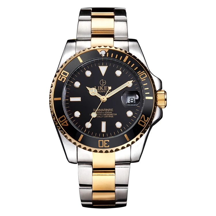 

Personality fashion luminous waterproof automatic mechanical steel winner watch for man, Qs007gkh gold black, qs007gkl gold blue