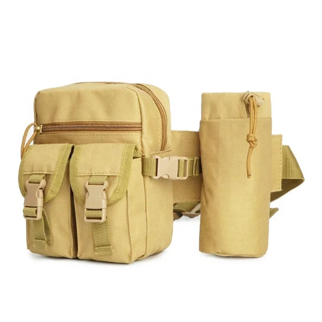 

Multipurpose Waterproof Bum Bag Outdoor Pouch Waist Fanny Pack with Water Bottle Holder
