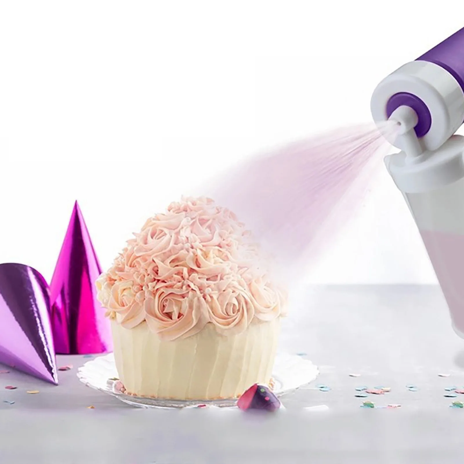 

Manual cake spray gun cake coloring duster baking decoration tool cake spray tube baking tool, Random