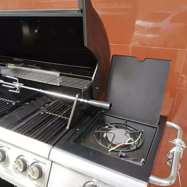 Parrilla De Barbacoa De Gas Para Exteriores,Carrito De Servicio Pesado