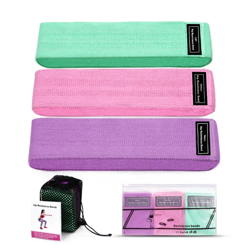 

High Quality Exercise Resistance Bands for Legs and Butt Hip Loop Bands Circle Non-Rolling Thick Wide Workout Resistance Set