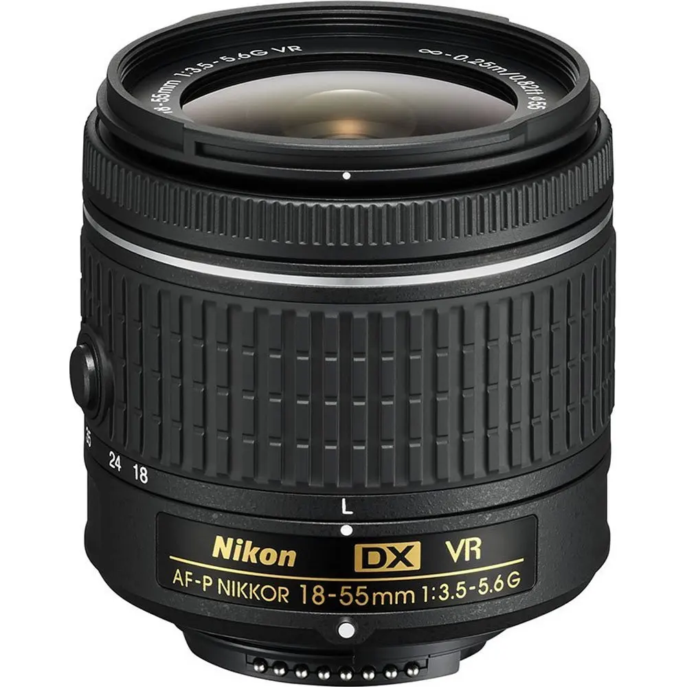

NIKON AF-P 18-55mm F3.5-5.6G VR Zoom Lens for DSLR Cameras (White Box)
