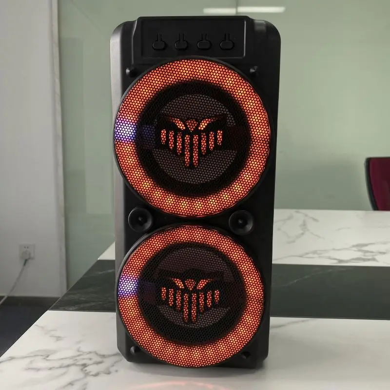

Custom Logo Printing Factory batery party speakers With High Click, Black
