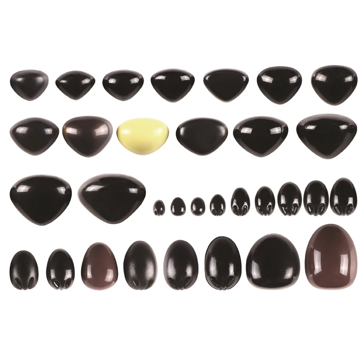 

Different Size Plastic Triangle Noses and Koala Noses for Animal Doll Accessories, Red black pink grey brown or customized