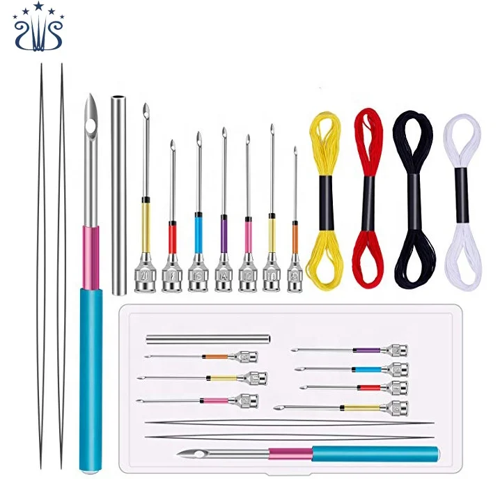

Magic Embroidery Patterns Punch Needle Tool Set with Cross Stitch Threads for Sewing Embroidery Tools