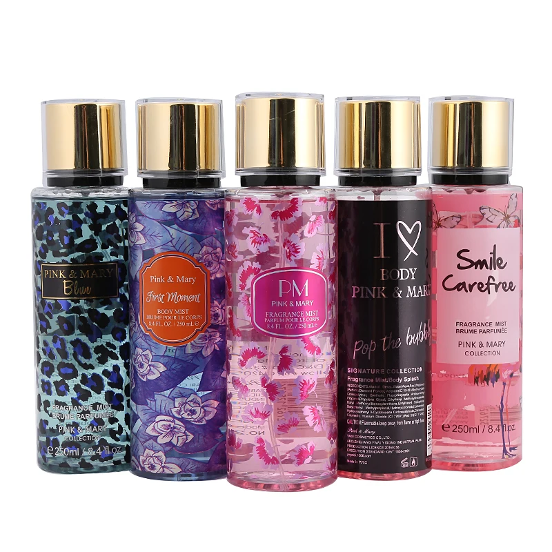 

250ml Factory ODM/OEM Floral Scent Body Mist Refreshing Fragrance Body perfume splash for woman