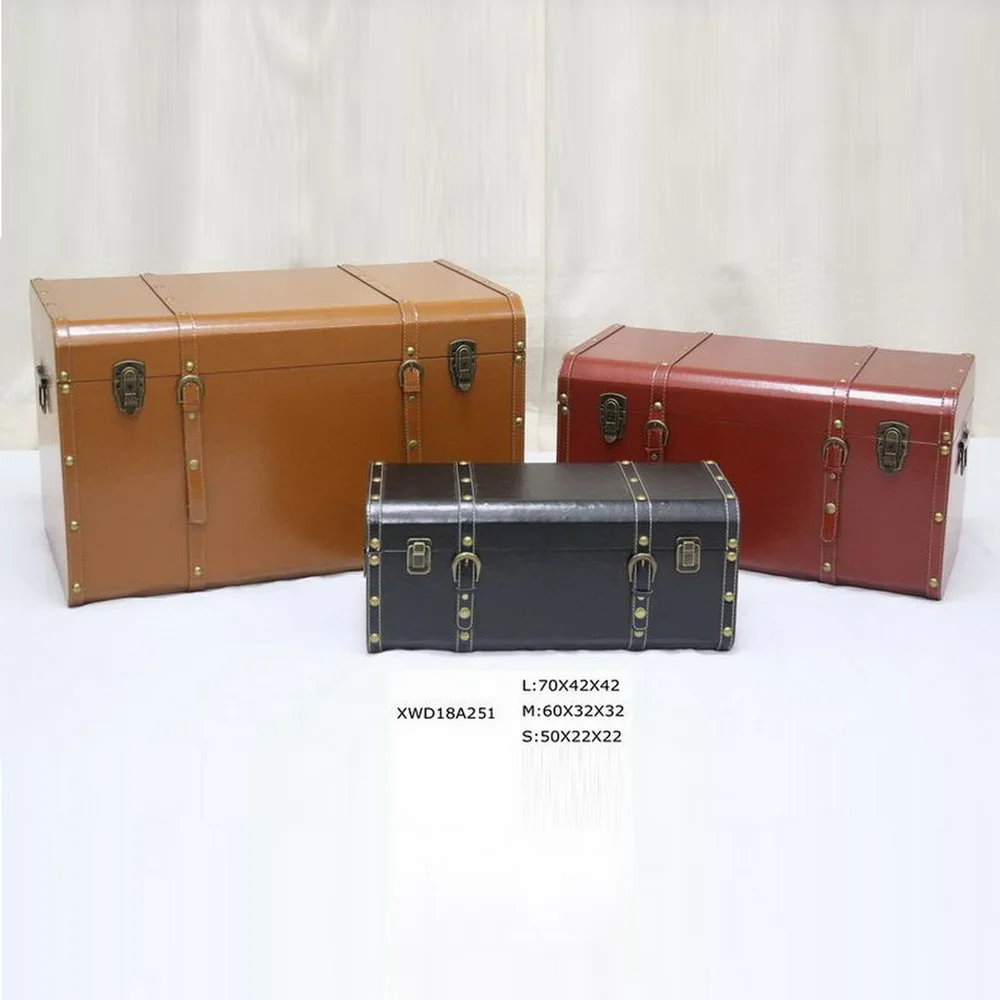 

Classic cabinet style wood trunk drawer shape leg boxes wooden storage box