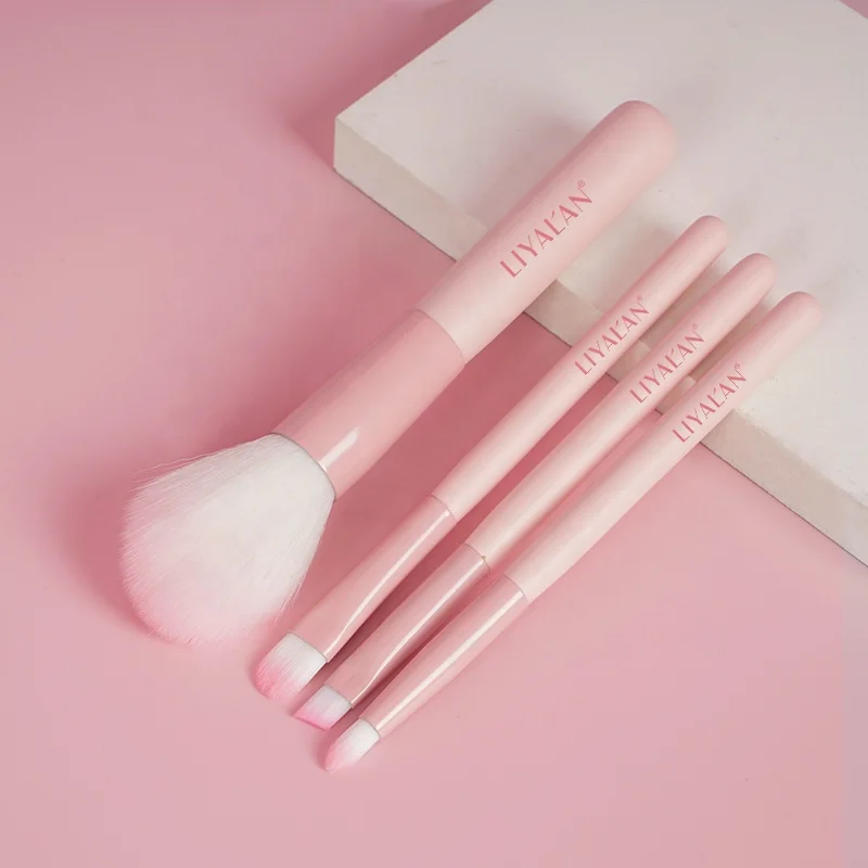 

Wholesale custom high quality vegan cruelty free pink bling makeup brush set