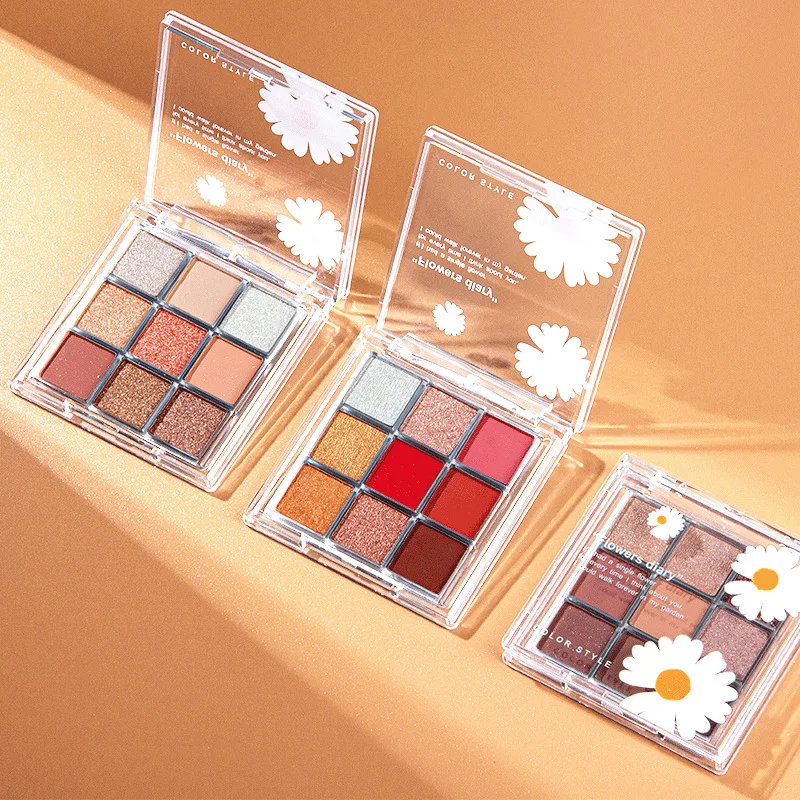 

Wholesale Custom Eyeshadow Pigment 9 Color Makeup Eyeshadow Palette
