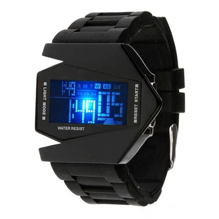 

Led Watches Watch Airplane, Black and brown