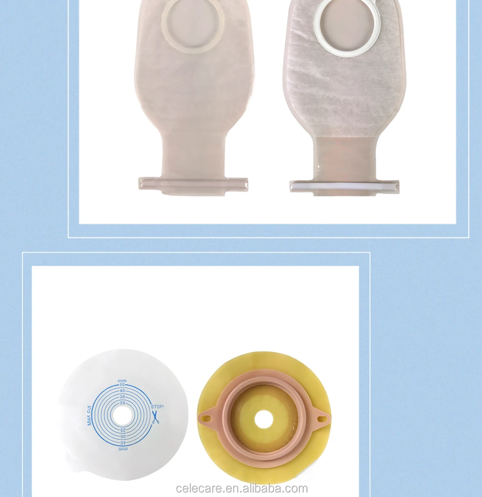 CELECARE Colostomy Bags 2 Pise Stoma Colostomy Disposable Bag