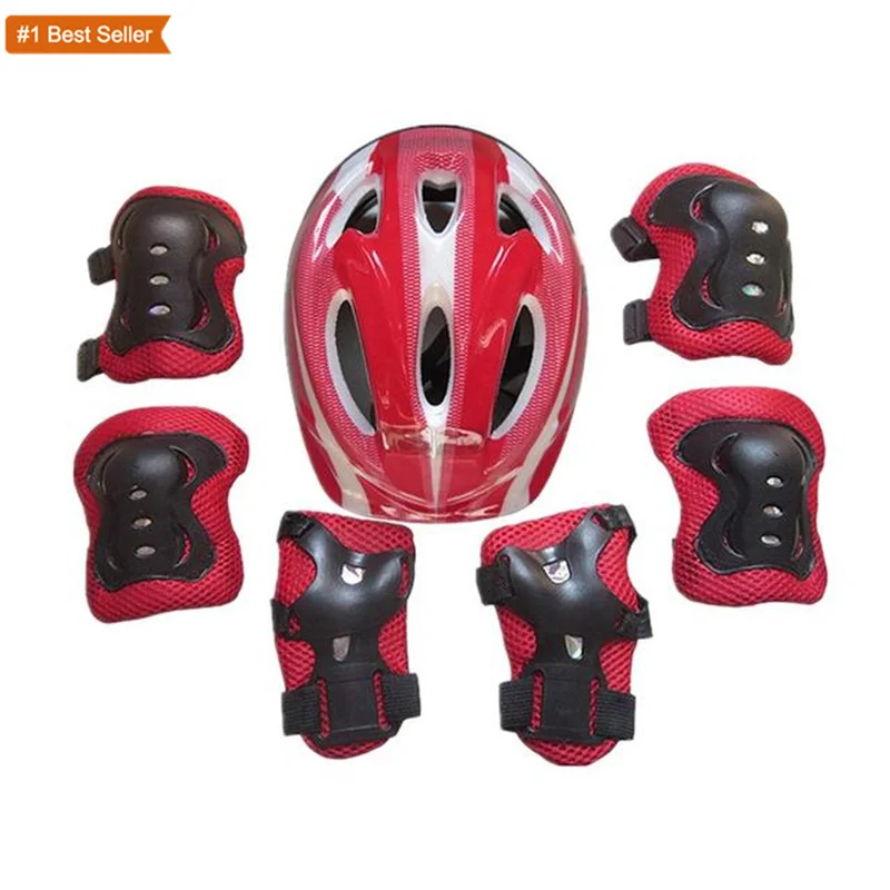 

Istaride Kids Helmet Pad Adjustable Bike Helmet Knee Elbow Wrist Pads Kid Protective For Child Roller Skating Cycling Scooter