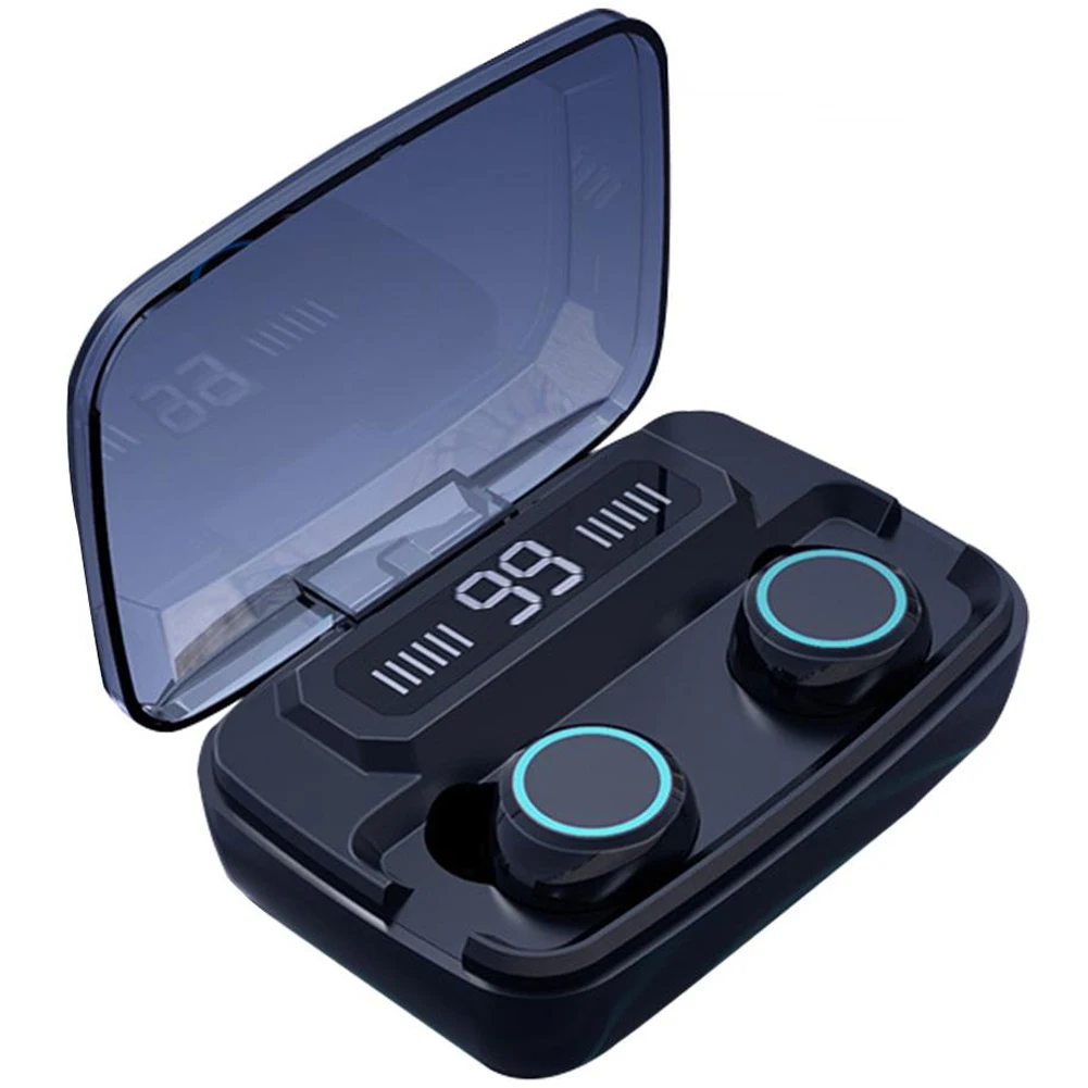 

new arrivals 2021 S11 3000mah Charging Box Earphone BT TWS Noise Cancelling Wireless Earbud Case Mini with Powerbank M11